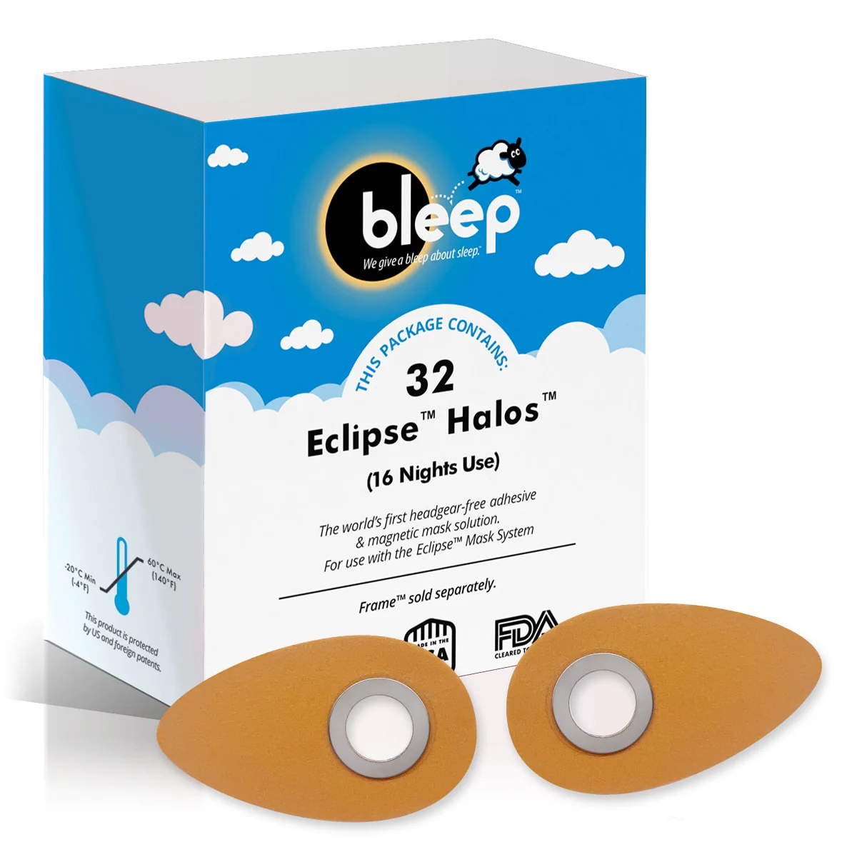 Bleep Eclipse Halos Adhesive Patches for Eclipse CPAP Interfaces